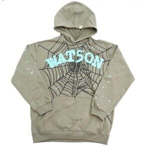 Watson‎ Spider Web Lies Hoodie Green Large
